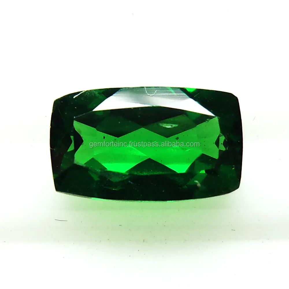 2x4mm Tsavorite forma Baguette sfaccettato pietra naturale sciolta fatta a mano gemme fai da te prezioso grado AAA naturale Tsavorite verde granato