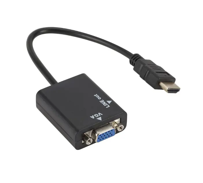 Ucuz fiyat HDMI VGA adaptörü dijital analog ses Video kablosu HDMI dönüştürücü erkek kadın 1080P PC Laptop için tablet