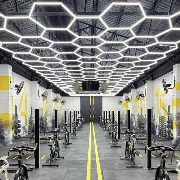 High Performance Hexagonal LED Panel Light Quantum Hexagon Decorative Wall Lamp for Workshop Application