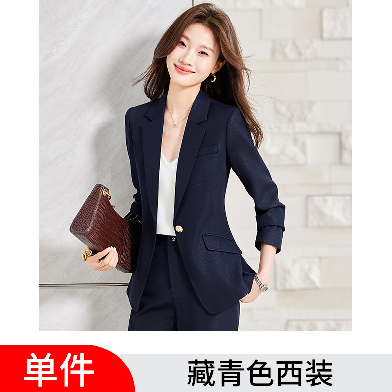 Navy blue suit