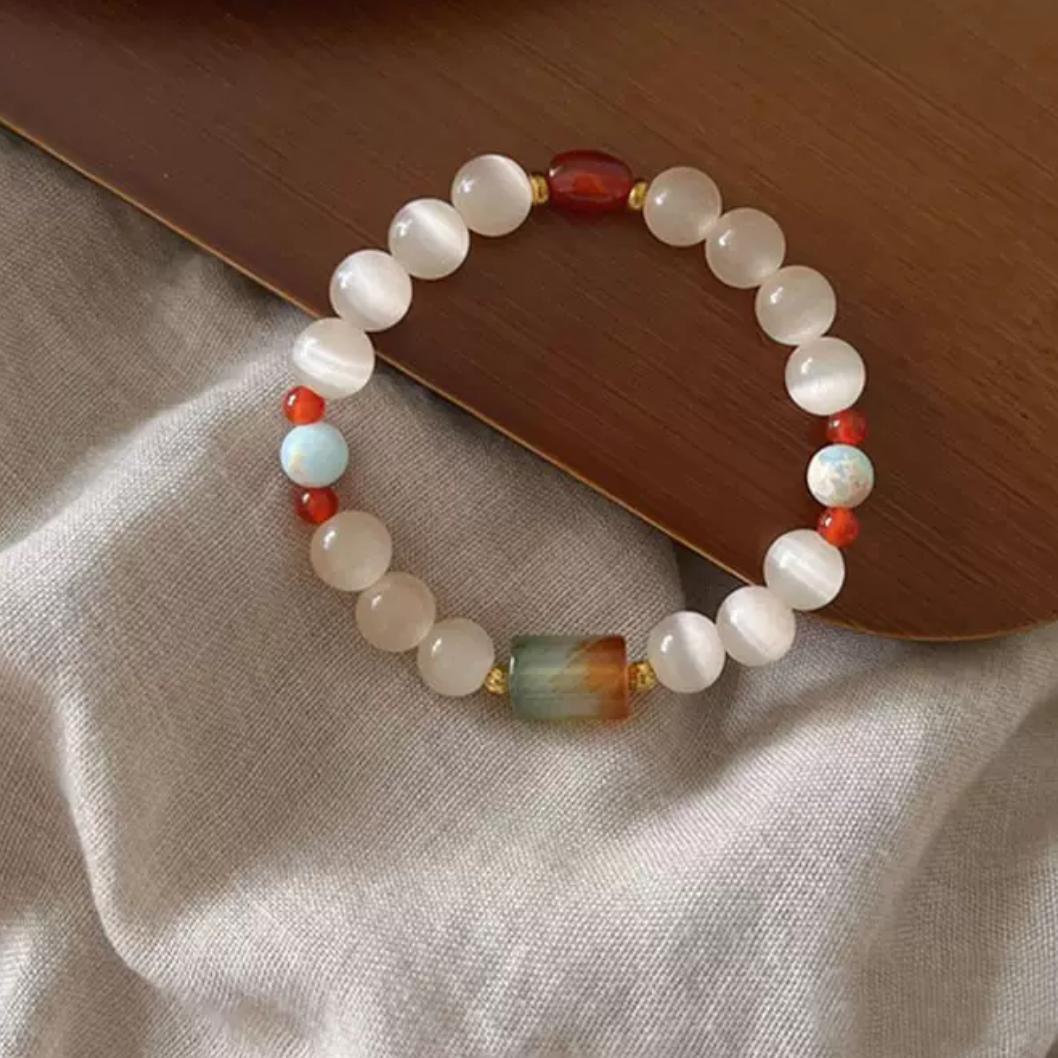 Glass bead bracelet-10