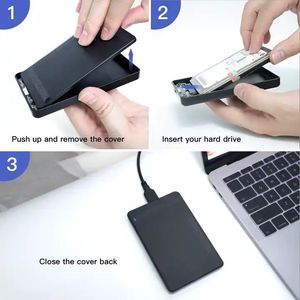 2.5インチUSB3.0 SATA HDボックス外部HDDエンクロージャプラスチックケースツール5GbpsサポートUASP for SSD 4テラバイト - Product Image 3