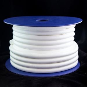 แท่ง PTFE แบบกลมยืดหยุ่นขยายขยายได้ป้องกันการกัดกร่อนเชือก PTFE แบบนุ่มปิดผนึก/ซีล - Product Image 1