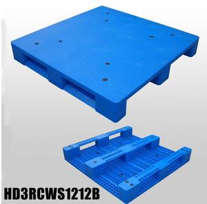 48x48 HUADING HDPE Steel Pallets <strong>Cost</strong>-Effective Recycled Plastic Roll Pallet with 4-Way <strong>Entry</strong> for Warehouses Single Faced Style - Product Image 5