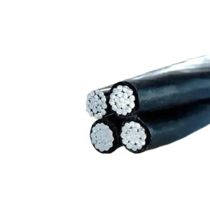 Yüksek kaliteli 2x16mm2 alüminyum çekirdek bükülmüş dış mekan kablosu ABC hava birlikte 2x 2 elektrik teli havai güç istasyonları için - Product Image 5