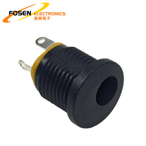 FOSEN 2.1mm 2.5mmメスDCジャックソケットPCBパネルマウント3ピンDCパワージャック - Product Image 2