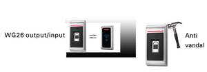 Metal parmak izi ve RFID kart okuyucu MHz frekans ile uygun güvenlik erişim denetleyicisi su geçirmez SF602 13.56 - Product Image 2