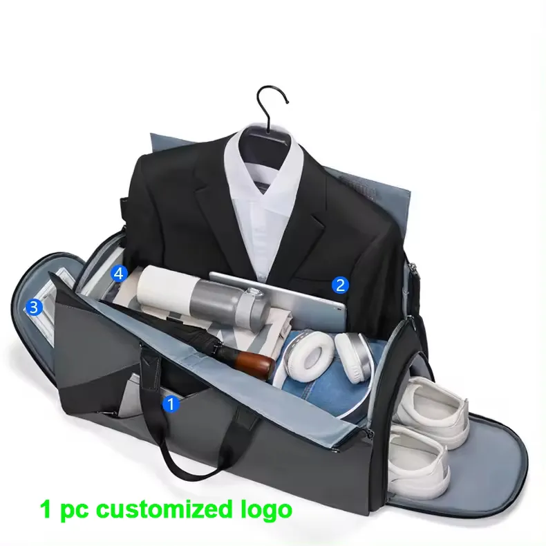 नया फैशन स्पोर्ट्स योगा फिटनेस बैग बड़ी क्षमता वाला गीला सूखा पृथक्करण हैंडबैग, फोल्डेबल स्टोरेज ट्रैवल बैग