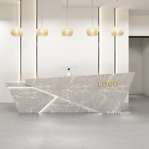 <span class=keywords><strong>Custom</strong></span> Made Elegante Design Balcões de Recepção do Escritório de Recepção Balcão da Recepção