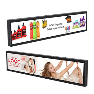35&quot;<strong>Lcd</strong> Smart Bar Screen Store Advertising Price Tag Long Bar <strong>Display</strong> with Narrow Bezel <strong>Custom</strong> <strong>Display</strong> for Multi-Screen Use - Product Image 1