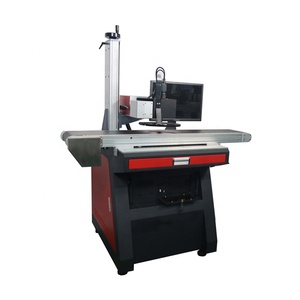Máquina de marcado láser de fibra Raycus Max JPT con sistema visual y de posicionamiento automático CCD con computadora - Product Image 3