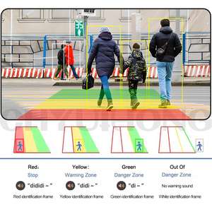 Sistema de seguridad para camiones BSD, cámara de coche AI de estacionamiento inverso con pantalla, Sensor de imagen AHD, advertencia de colisión de detección de peatones y automóviles
