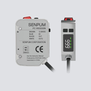 Senpum Laser Rotlicht Farb sensor RS-485 1m Mark Sensor Farb sortiermaschine Farber kennung sensor Ersetzen Keyence Sick - Product Image 1
