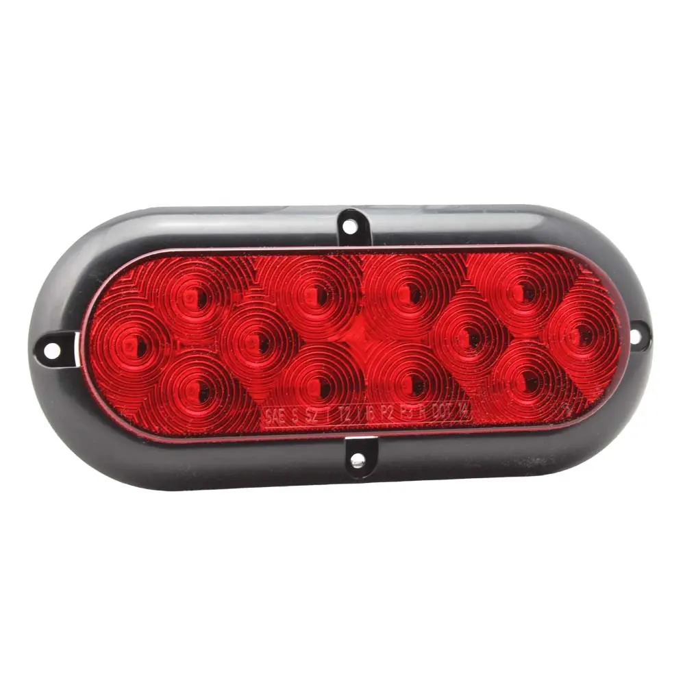 Ovales LED de remorque pour camion, pièce de 6 pouces, feu arrière de voiture, certifié par le fournisseur, UV, PC, 12 pièces