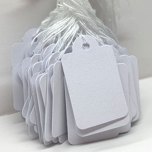 Etiquetas de papel de etiqueta privada personalizadas, billete de cuerda de corbata para exhibición de joyería para bolsas de ropa, etiquetas de precio de mercancía del proveedor - Product Image 5