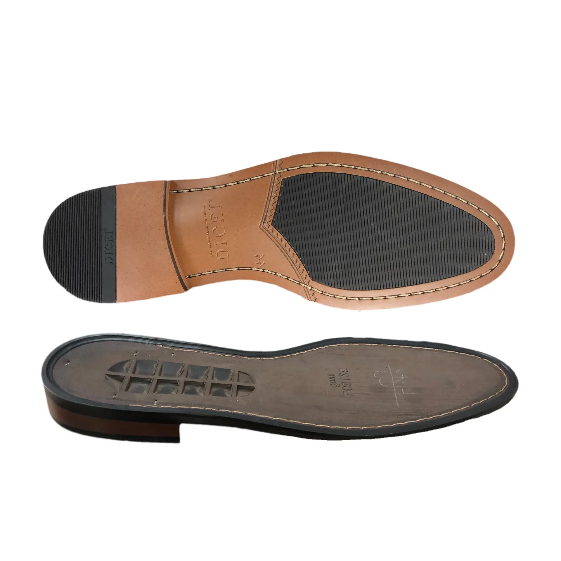 Suela de cuero para zapatos de vestir para hombre, mocasines cómodos y suaves, suelas de zapatos