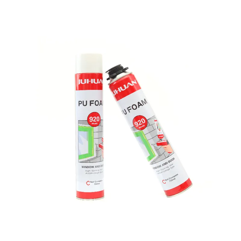 Juhuan Factory 750ml semprotan busa pu sealant polyurethane untuk mengisi celah