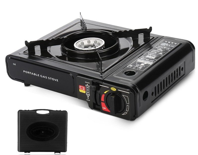 Black Dual-use cassette stove+suitcase