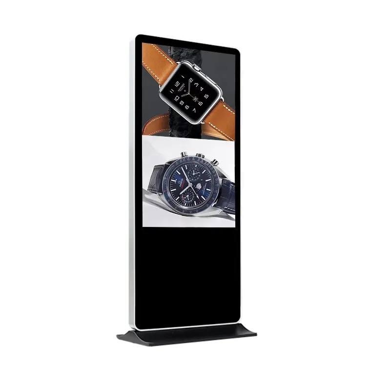 Zemin ayakta reklam kiosk 43 "inç dikey android reklam tv oyuncu ev içi lcd tabela ekran reklam