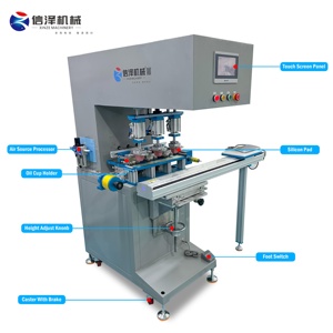 Máy tính để bàn bán tự động ba màu servo nhựa bao vây Pad máy in cho cao su <span class=keywords><strong>tempon</strong></span> máy in - Product Image 3
