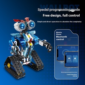 Pädagogische Programmierung für Kinder DIY-Bausteine JJJ9021 Zusammen gebauter fern gesteuerter Roboter Modell Toy Factory Großhandel - Product Image 1