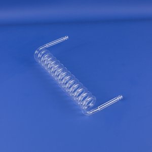 Rõ ràng thủy tinh thạch anh cuộn dây ống xoắn ốc ống thủy tinh thạch anh để sưởi ấm - Product Image 5