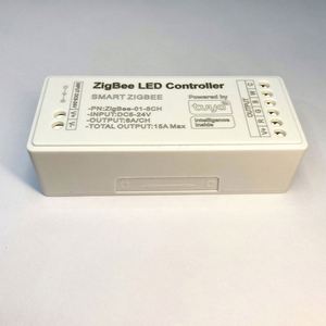 Controlador RGBCCT Tuya Zigbee 15A 5-24V Smart Life 12V 180W Alexa 5CH RGBWC RGBCW Temperatura de color RGB + Controlador de tira LED CCT - Product Image 3