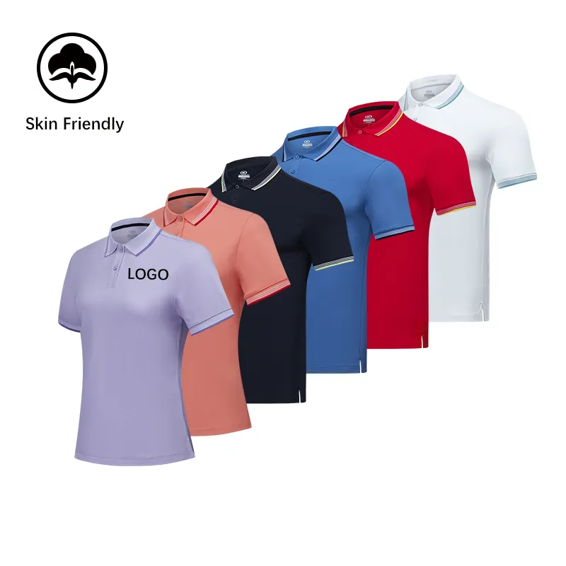 Camiseta de polo masculina bordada, camiseta com bordado de nylon de manga curta plus size