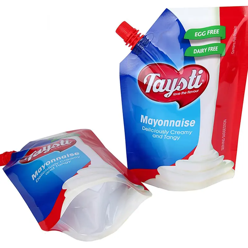 Échantillon gratuit de sac d'emballage de détergent à lessive liquide debout sac de détergent à lessive en plastique sac de poche à bec avec logo