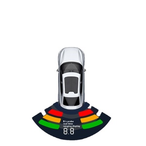 Factory Direct <strong>4</strong>-<strong>Sensor</strong> Universal Car Reversing Radar LED Display Crescent Beep Precise Distance Reporting <strong>Reverse</strong> Waterproof