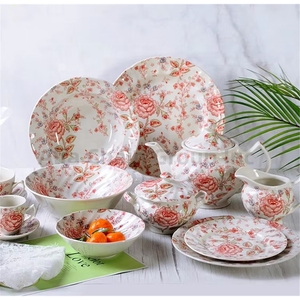 Customizable Factory Porcelain Coffee Cup and Saucer Set Personalized Arabic Design for Dinnerware Sets - Product Image 2