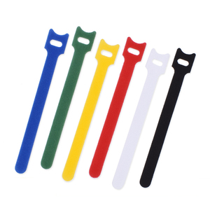 Venta directa de fábrica, gancho y lazo coloridos, Correa mágica para cables, lazos con cremallera, reutilizables, de alta calidad - Product Image 2