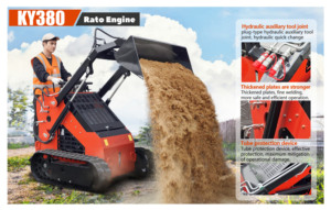 Harga pabrik multi-fungsi dilacak selip kecil Steer <span class=keywords><strong>Loader</strong></span> empat-dalam-satu ember mesin Diesel untuk Konstruksi Teknik - Product Image 2