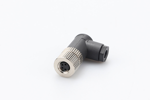M8 Right Angle Elbow Circular Assembly Connector Screw LockA B D <strong>Code</strong> 3p 4p 5p 6p 8p Industrial IP67 IP68 Waterproof <strong>Sensor</strong> - Product Image 4
