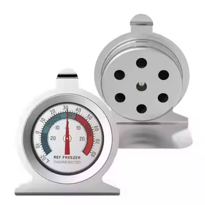 Customizable 2\&quot; Stainless Steel Dial Home Thermometer Red <strong>Indicator</strong> <strong>Temperature</strong> <strong>Controller</strong> for Freezers Refrigerators OEM - Product Image 1