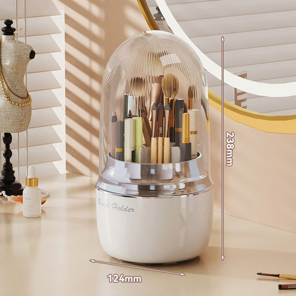 Porte-pinceau argenté