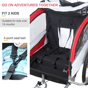 子供用バイクトレーラー、ペット & キッズ自転車トレーラー、テント付きドッグバイクトレーラー