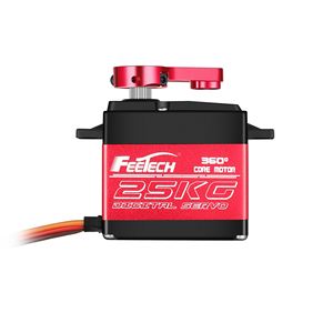 OEM/ODM Digital High Precision 360 <strong>Control</strong> Angle 25kg Torque Servo Steel Gear Rc Servo for 1/8 1/10 Rc Boat Models DIY Robot