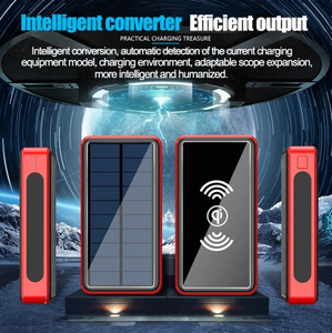 Wholesale Solar Power Bank Fast Charging External <strong>Charger</strong> 4 USB Wireless <strong>Charger</strong> Power Bank LED Light for <strong>All</strong> Cell Phones - Product Image 2