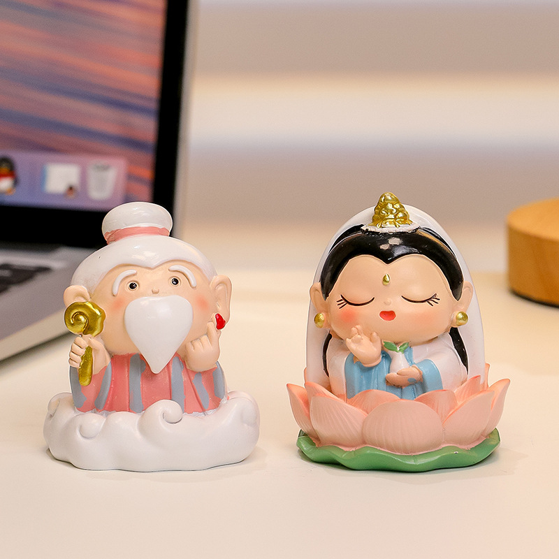 Moon god + guanyin