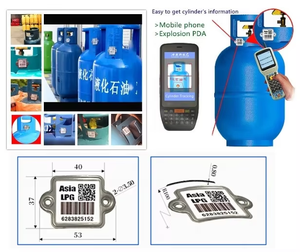 IoTテクノロジーバーコード金属セラミックQRコードラベル簡単識別高温耐性屋外使用 - Product Image 2