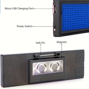 APP Tag Scrolling luce lampeggiante LED nome Badge Smart Wireless Mini schermo - Product Image 6
