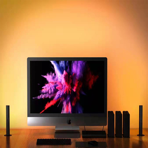Masaüstü iç atmosfer odası dekorasyon ışıkları ses Sync 10 sahne modları oyun RGBIC akıllı LED ortam işığı Bar TV - Product Image 6