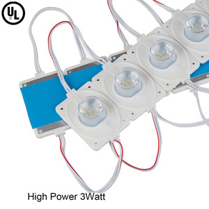 พลังงานสูง 3 วัตต์โมดูล LED DC 12V สําหรับกล่องไฟ IP65 ที่กําหนดเองสีขาว 1 โมดูลไฟ led สําหรับป้ายรับประกัน 3 ปี