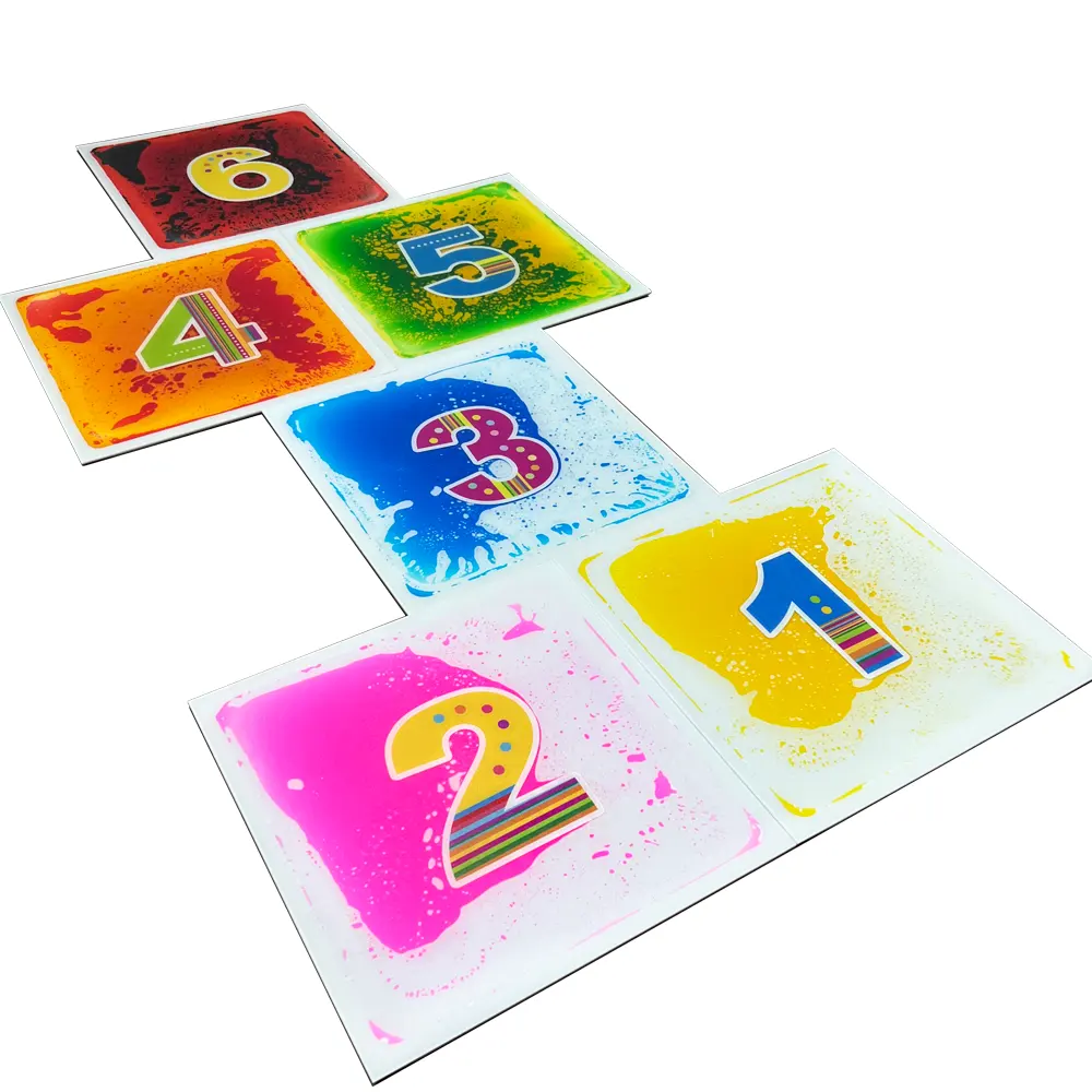 Jouets sensoriels fournitures 2022 autres jouets éducatifs tapis en plastique liquide maisons de jeux Puzzle 3D tapis liquide tapis de jeu carreaux jouets pour bébé