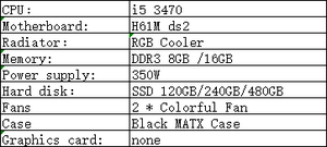 Intel I5 3470 4 Core <strong>Processor</strong> DDR3 8GB 16GB RAM H61 Motherboard 120GB SSD Low-priced Office <strong>Computer</strong> <strong>Desktop</strong> <strong>Computer</strong>