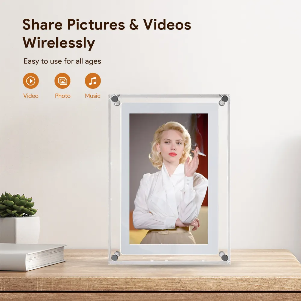 Experience the Brilliance of a Lavish and WiFi-Enabled Large Digital Photo Frame