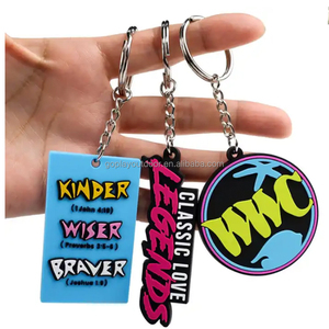 Customized logo Keychain 2d and <strong>3d</strong> Pvc <strong>Keychains</strong> Personalized Key Chain Soft <strong>Custom</strong> Rubber Key Chains - Product Image 5