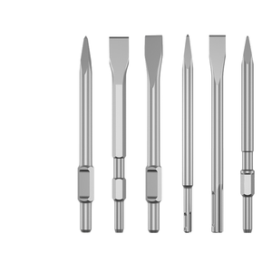 Steel Square Handle Five Pit <strong>Hexagon</strong> K <strong>Hexagon</strong> Tip Flat <strong>Chisel</strong> Electric Hammer 17*280mm - Product Image 1
