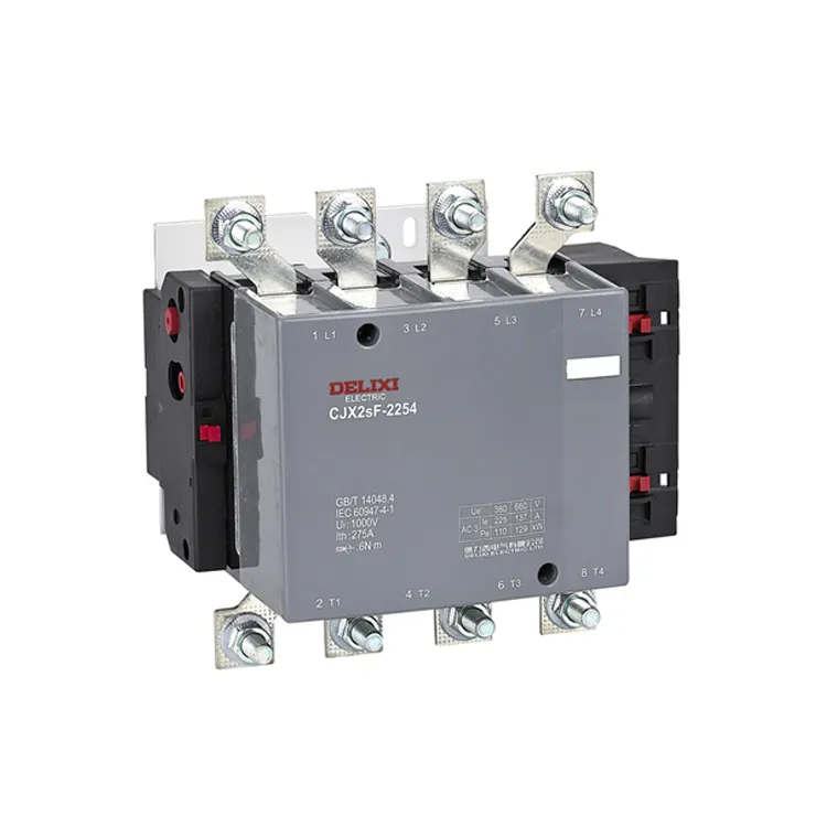 Delixi Electric Nuevo diseño 50HZ 60HZ 1000V 2100A Contactor de CA magnético de 4 fases